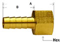 Brass Rigid Female Adapter Diagram